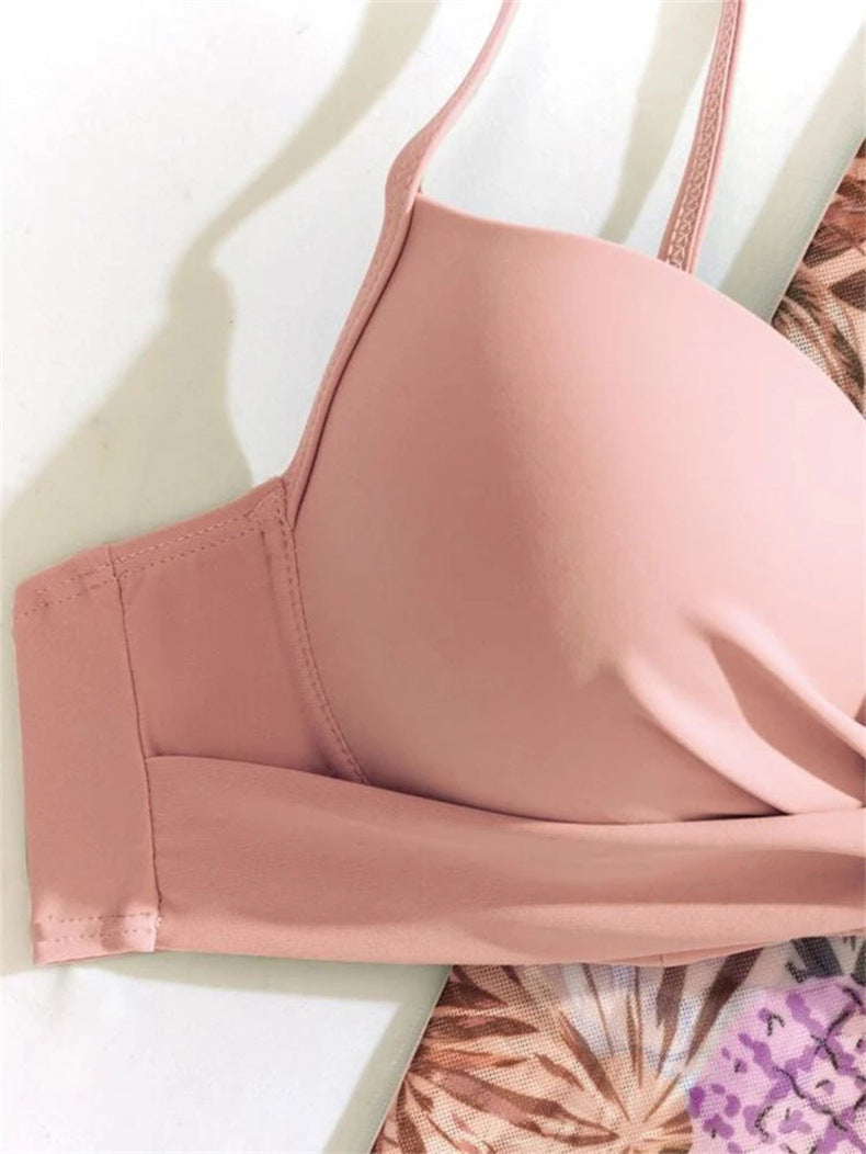 Rose Allure 3-Piece Bikini Set – Sexy Pink Beachwear | Girlie