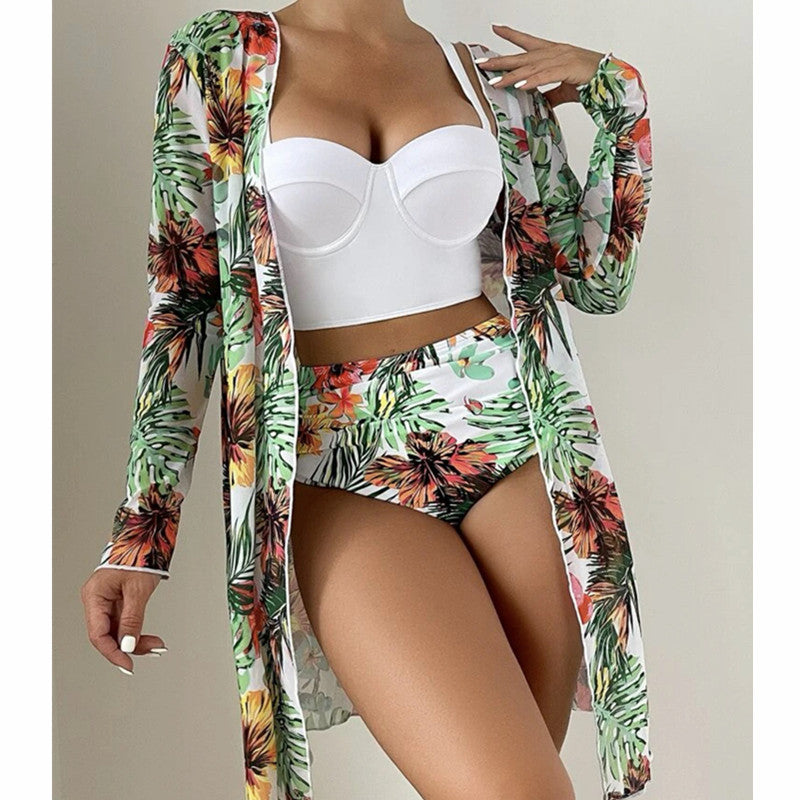 Green 3-Piece Bikini Set – Sexy Beach Outfit | Girlie